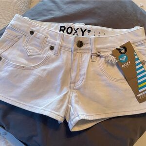 Roxy White Jean Shorts size 0